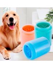 Dog Paw Cleaner Cup miękkie silikonowe grzebienie przenośne na świeże powietrze dla zwierząt domowych ręcznik podkładka pod stop