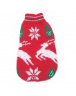 Boże narodzenie kot sweter dla psa sweter zimowy pies ubrania dla małe pieski chihuahua Yorkies kurtka dla szczeniaka odzież dla