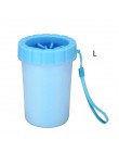 Dog Paw Cleaner Cup miękkie silikonowe grzebienie przenośne na świeże powietrze dla zwierząt domowych ręcznik podkładka pod stop