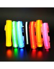 LED Pet nylonowa obroża dla psa świecące dla bezpieczeństwa w nocy świecące w ciemności smycz psy Luminous kołnierze fluorescenc