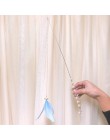 10 Style Cat Toys plastikowy kotek interaktywny kij zabawny kot wędka gra różdżka pióro zabawka na kijku artykuły dla zwierząt k