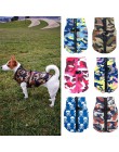 Wodoodporna kurtka dla psa zimowy strój dla szczeniaczka wzór moro mała kurtka dla psa Chihuahua Yorkie odzież petshop ropa para