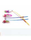 10 Style Cat Toys plastikowy kotek interaktywny kij zabawny kot wędka gra różdżka pióro zabawka na kijku artykuły dla zwierząt k