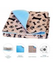 Dropshipping wodoodporne maty na łóżko wielokrotnego użytku pies moczu Pad Puppy Pee szybko absorbujące Pad dywan na szkolenie d