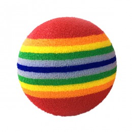 1/5/10 sztuk Rainbow Ball zabawka dla kota kolorowa piłka interaktywny kociak Scratch Natural Foam EVA Ball szkolenia artykuły d