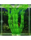 Nowy 37CM sztuczne podwodne akwarium z roślinami dekoracja akwarium zielona fioletowa trawa wodna oglądanie dekoracji