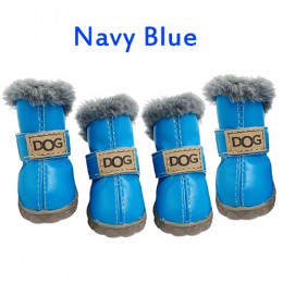 Buty dla psa zimowe Super ciepłe 4 sztuk/zestaw buty dla psa bawełniane antypoślizgowe XS XXL buty dla małych produkt dla zwierz