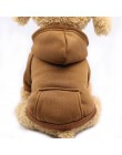 Ubrania dla zwierząt domowych na ubranie dla małego psa ciepłe ubrania dla psów płaszcz strój dla szczeniąt ubrania dla zwierząt
