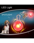 Latarka LED prowadzi obroża dla kota/psa noc światła bezpieczeństwa świecący wisiorek naszyjnik Pet Luminous jasny świecący kołn