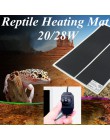 Ogrzewanie podkładka rozgrzewająca regulowany regulator temperatury inkubator mata narzędzia Terrarium gady mata grzewcza 5-45W 