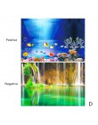 Krajobraz akwarium plakat naklejka akwarium 3D obraz w tle naklejki dwustronne Ocean Sea rośliny tło wystrój akwarium