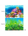 Krajobraz akwarium plakat naklejka akwarium 3D obraz w tle naklejki dwustronne Ocean Sea rośliny tło wystrój akwarium
