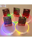 Led Usb obroża akumulatorowa lampa led do ładowania rurki migające nocne obroże dla psów świecące Luminous bezpieczeństwo zwierz