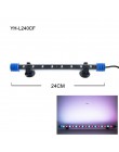 24-54CM akwarium światło do akwarium podwodne oświetlenie lampa wodoodporna podwodne lampy LED oświetlenie akwarium