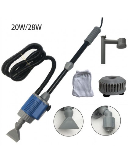20/28W elektryczne akwarium zmiana wody pompy czyszczenie narzędzia zmieniacz wody do czyszczenia kamyczków syfon pompa filtrują