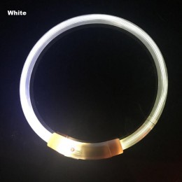 Led Usb obroża akumulatorowa lampa led do ładowania rurki migające nocne obroże dla psów świecące Luminous bezpieczeństwo zwierz