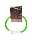 Led Usb obroża akumulatorowa lampa led do ładowania rurki migające nocne obroże dla psów świecące Luminous bezpieczeństwo zwierz