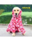 Duży płaszcz przeciwdeszczowy dla psów odzież wodoodporny kombinezon przeciwdeszczowy dla duże średnie małe psy golden retriever