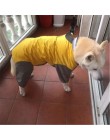 Duży płaszcz przeciwdeszczowy dla psów odzież wodoodporny kombinezon przeciwdeszczowy dla duże średnie małe psy golden retriever