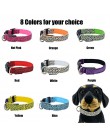 Regulowana dioda lampa obroża dla zwierząt Leopard Nylon pet Dog Cat bezpieczeństwo w nocy błysk światła naszyjnik świecący pase
