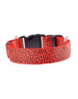 Regulowana dioda lampa obroża dla zwierząt Leopard Nylon pet Dog Cat bezpieczeństwo w nocy błysk światła naszyjnik świecący pase