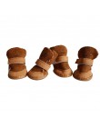 S-XXL zimowe ciepłe buty dla psów 4 sztuk/zestaw śliczne buty dla psa śnieg Walking mieszanka bawełny Puppy Sneakers artykuły dl