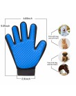 Pet Glove Cat rękawica do pielęgnacji włosy kota furminator rękawice grzebień dla psa dla kotów kąpiel czysty masaż depilator br