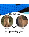 Pet Glove Cat rękawica do pielęgnacji włosy kota furminator rękawice grzebień dla psa dla kotów kąpiel czysty masaż depilator br