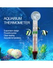 Termometr do akwarium zatapialna szklane akwarium na ryby termometr akcesoria do wody pomiar temperatury wodoodporna przyssawka