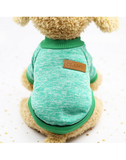 Ubranka dla psów dla małych psów jersey cat sweter odzież dla koty domowe Chihuahua ciepłe psy jersey jesienny i zimowy sweter d