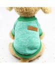 Ubranka dla psów dla małych psów jersey cat sweter odzież dla koty domowe Chihuahua ciepłe psy jersey jesienny i zimowy sweter d