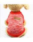 Ubranka dla psów dla małych psów jersey cat sweter odzież dla koty domowe Chihuahua ciepłe psy jersey jesienny i zimowy sweter d