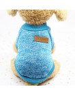 Ubranka dla psów dla małych psów jersey cat sweter odzież dla koty domowe Chihuahua ciepłe psy jersey jesienny i zimowy sweter d