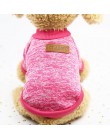 Ubranka dla psów dla małych psów jersey cat sweter odzież dla koty domowe Chihuahua ciepłe psy jersey jesienny i zimowy sweter d