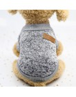 Ubranka dla psów dla małych psów jersey cat sweter odzież dla koty domowe Chihuahua ciepłe psy jersey jesienny i zimowy sweter d