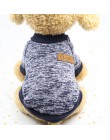 Ubranka dla psów dla małych psów jersey cat sweter odzież dla koty domowe Chihuahua ciepłe psy jersey jesienny i zimowy sweter d