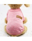 Ubranka dla psów dla małych psów jersey cat sweter odzież dla koty domowe Chihuahua ciepłe psy jersey jesienny i zimowy sweter d