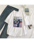 Kot Tom Mouse Jerry nowy Ulzzang S-XXL luźny dorywczo z krótkim rękawem śliczne kobiece nadruk kreskówkowy lato topy koszulki ko