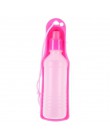 Transer Pet Dog bidon 250ml 500ml plastikowa przenośna butelka wody zwierzęta Outdoor Travel podajnik wody pitnej miska 71229