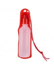 Transer Pet Dog bidon 250ml 500ml plastikowa przenośna butelka wody zwierzęta Outdoor Travel podajnik wody pitnej miska 71229