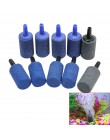 10 sztuk/partia akwarium kształt cylindra kamień napowietrzający mineralne pęcherzyki Release Fish Tank Punp Airstone napowietrz