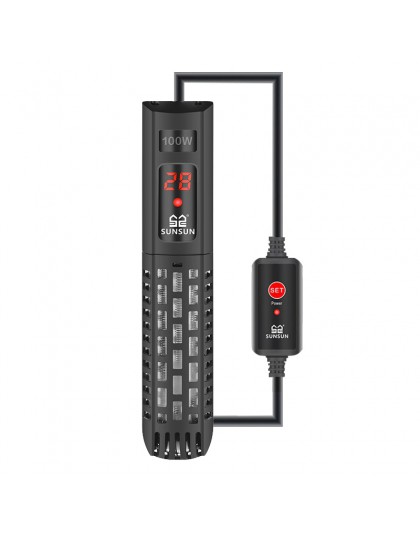 SUNSUN akwarium grzałka zanurzeniowa Fish Tank LCD wyświetlacz cyfrowy regulowany pręt grzejny wody stała regulacja temperatury 