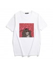 Nowy Ulzzang kawaii kot i mysz luźna na co dzień z krótkim rękawem zabawa śliczne kobiece nadruk kreskówkowy lato topy koszulki 