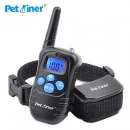 Petrainer 998DRB-1 300M zdalny elektryczny obroża dla psa Shock Vibration akumulator przeciwdeszczowy obroża treningowa dla psa 