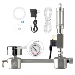 Akwarium CO2 Regulator zestaw do organizacji co2 Generator dyfuzora z zaworem Bubble Atomizer Solenoid Fish Tank dwutlenek węgla