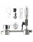 Akwarium CO2 Regulator zestaw do organizacji co2 Generator dyfuzora z zaworem Bubble Atomizer Solenoid Fish Tank dwutlenek węgla