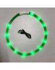 USB akumulator miga noc obroże dla psów świecący zwierzak kołnierz LED Light USB obroża świecące Teddy Flash kołnierz Pet