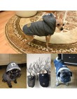 Zimowe ciepłe ubrania dla zwierząt gruby kaptur bawełna kot Puppy psy płaszcz kurtki S-XXL