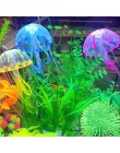 5.5 "świecące efekt sztuczne fałszywe fluorescencyjne meduzy akwarium Aquario podwodny Ornament dekoracyjny akcesoria