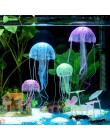 5.5 "świecące efekt sztuczne fałszywe fluorescencyjne meduzy akwarium Aquario podwodny Ornament dekoracyjny akcesoria